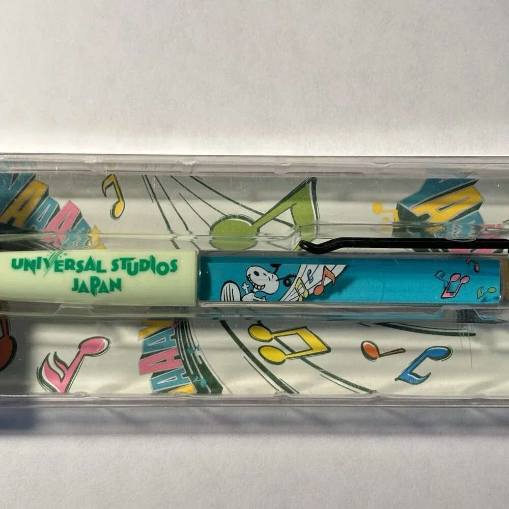 Peanuts Snoopy Floaty Pen Universal Studios Japan Comic Music Dance Party Promo